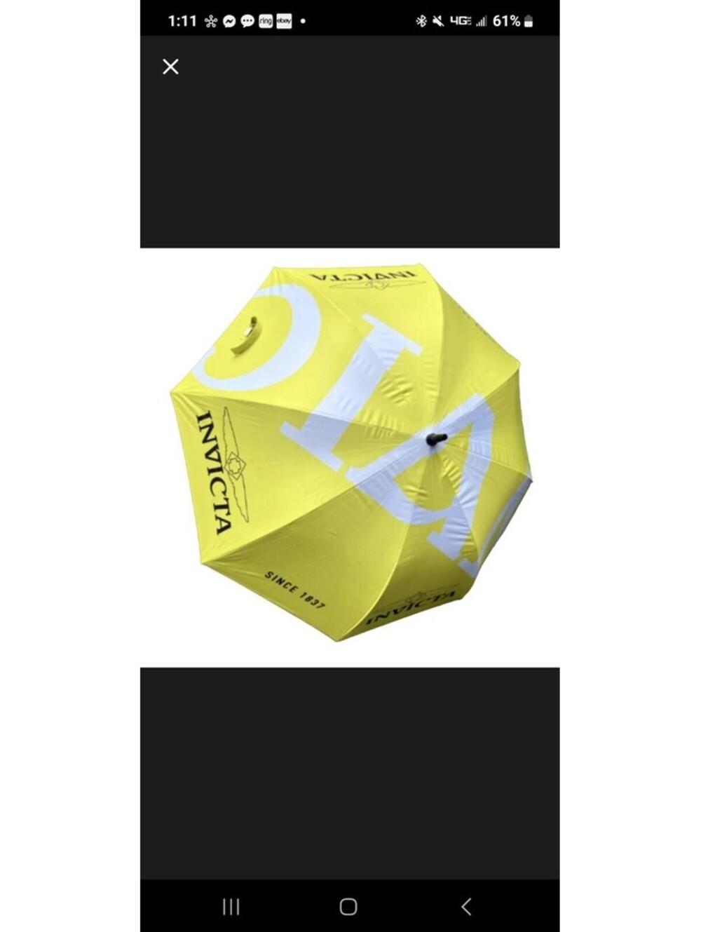 Invicta Large Umbrela Gear Collection Limited Edition